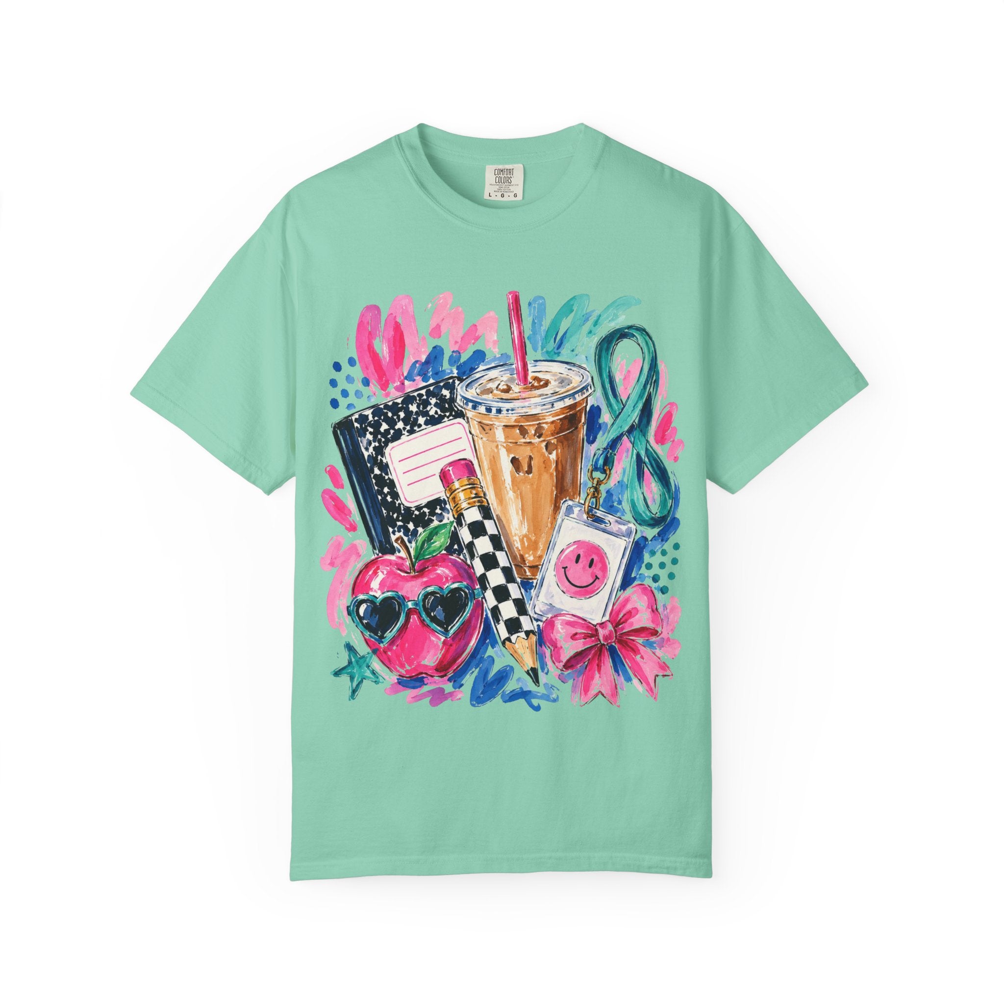 Retro Doodle Tee — Cute 90s Snack & Accessories Graphic T-Shirt
