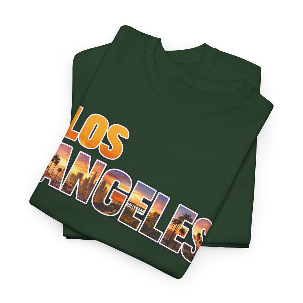 Los Angeles Sunset Tee — Vintage City Skyline Graphic T-Shirt
