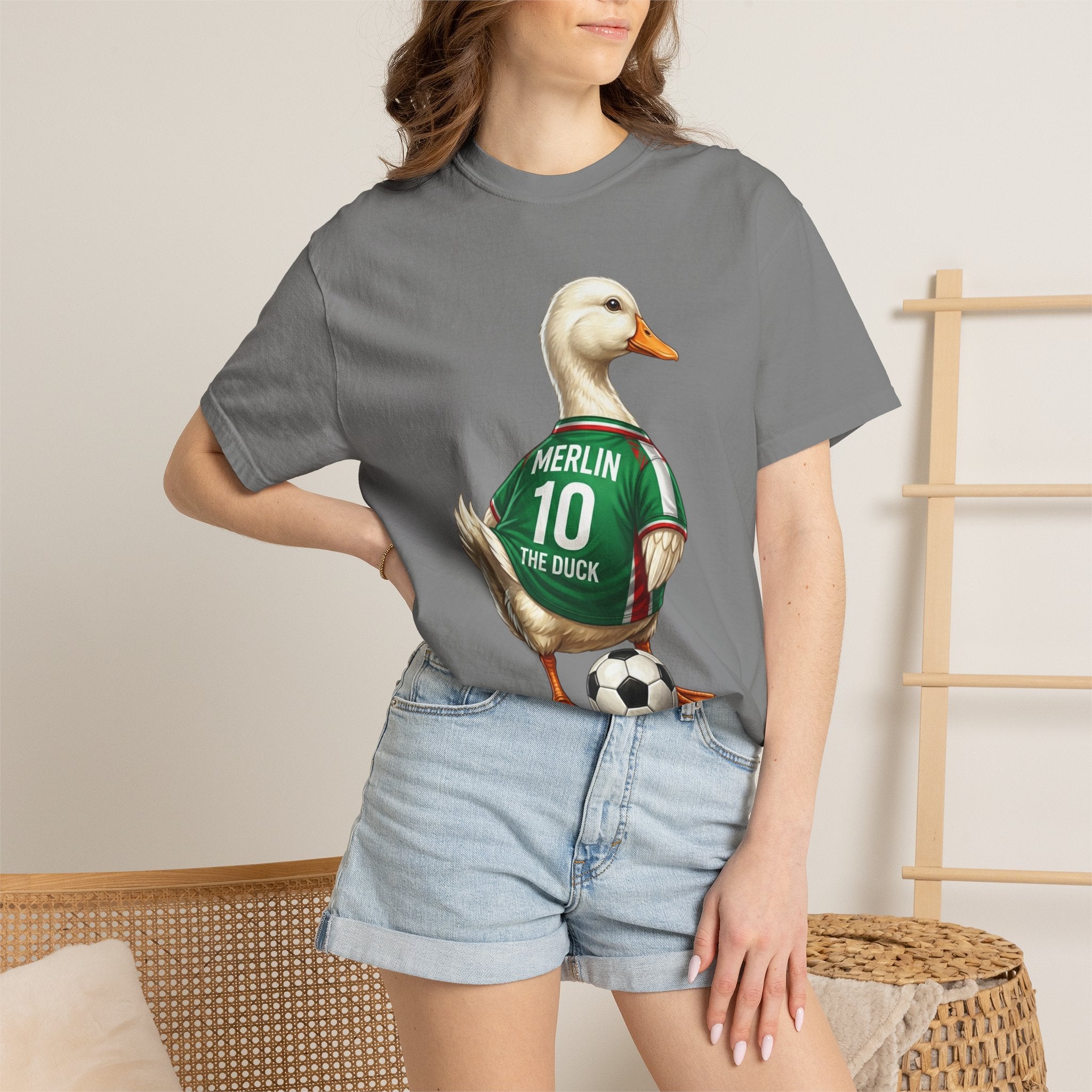 Merlin the Duck Mexican Soccer Mascot T-Shirt — World Cup Fan Tee