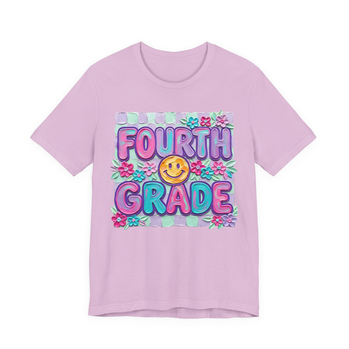 Fourth Grade Smile T-Shirt — Colorful Back-to-School Kids Tee