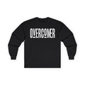 Overcomer Long Sleeve Tee — Motivational Graphic Shirt