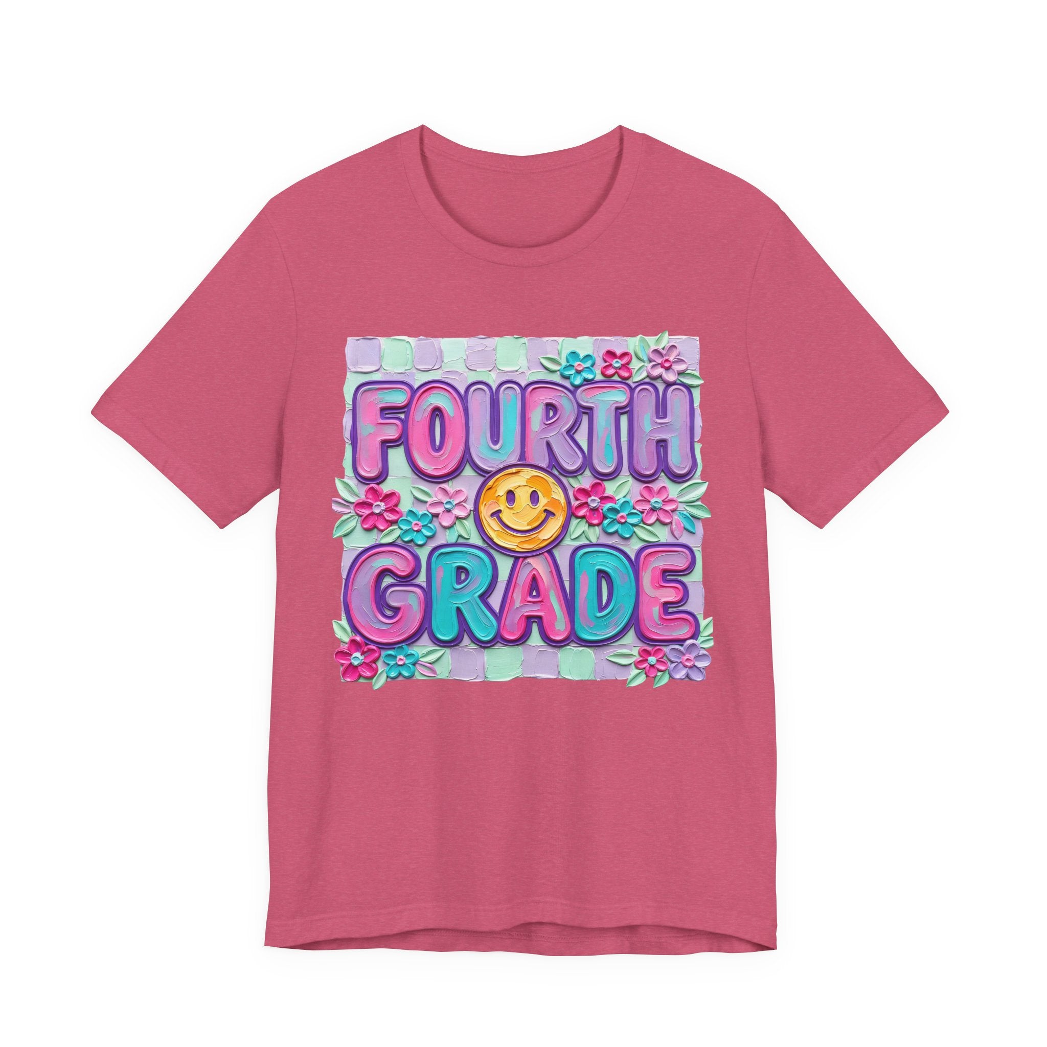 Fourth Grade Smile T-Shirt — Colorful Back-to-School Kids Tee