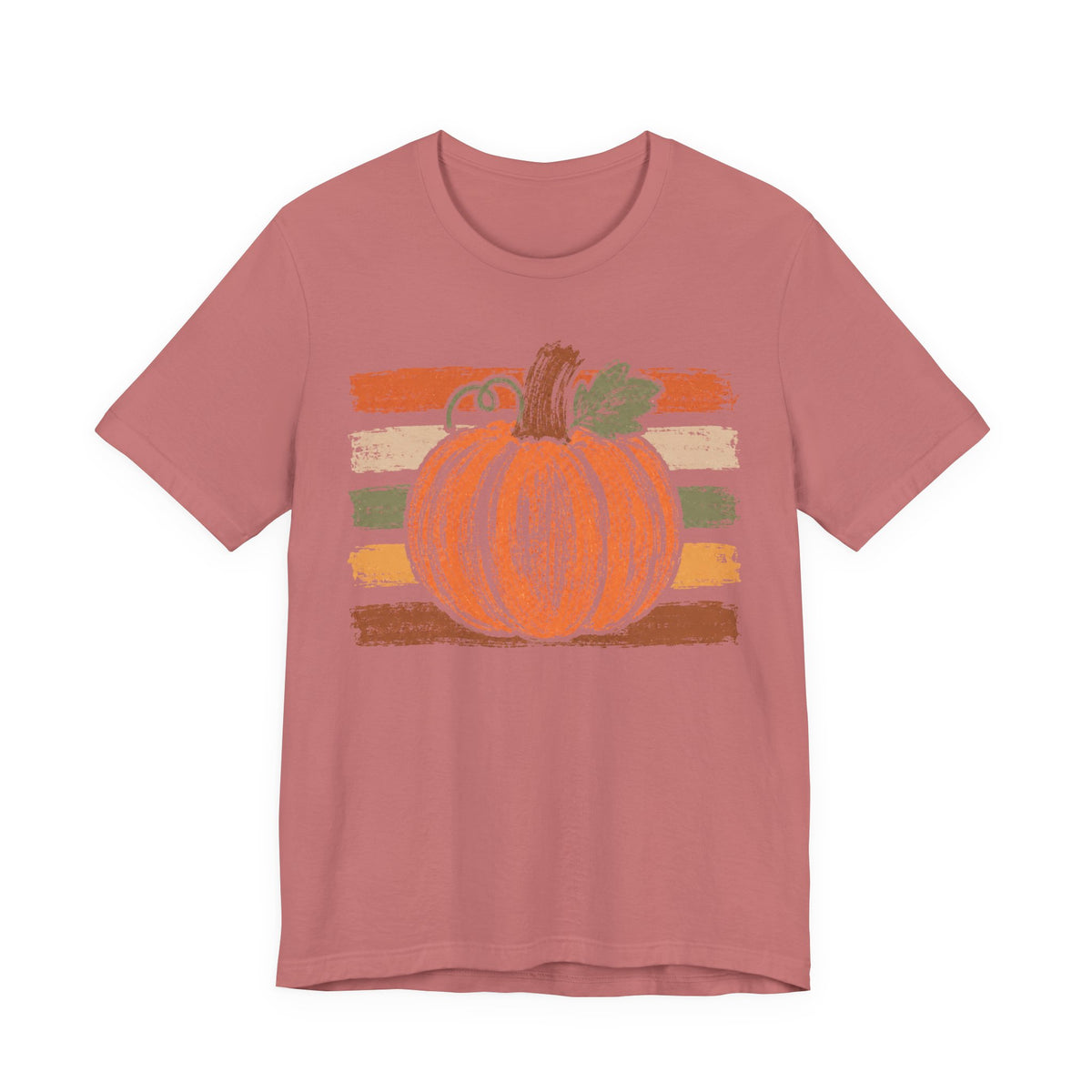 Pumpkin Sketch Tee — Rustic Fall Pumpkin Shirt