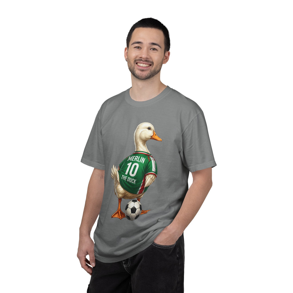Merlin the Duck Mexican Soccer Mascot T-Shirt — World Cup Fan Tee