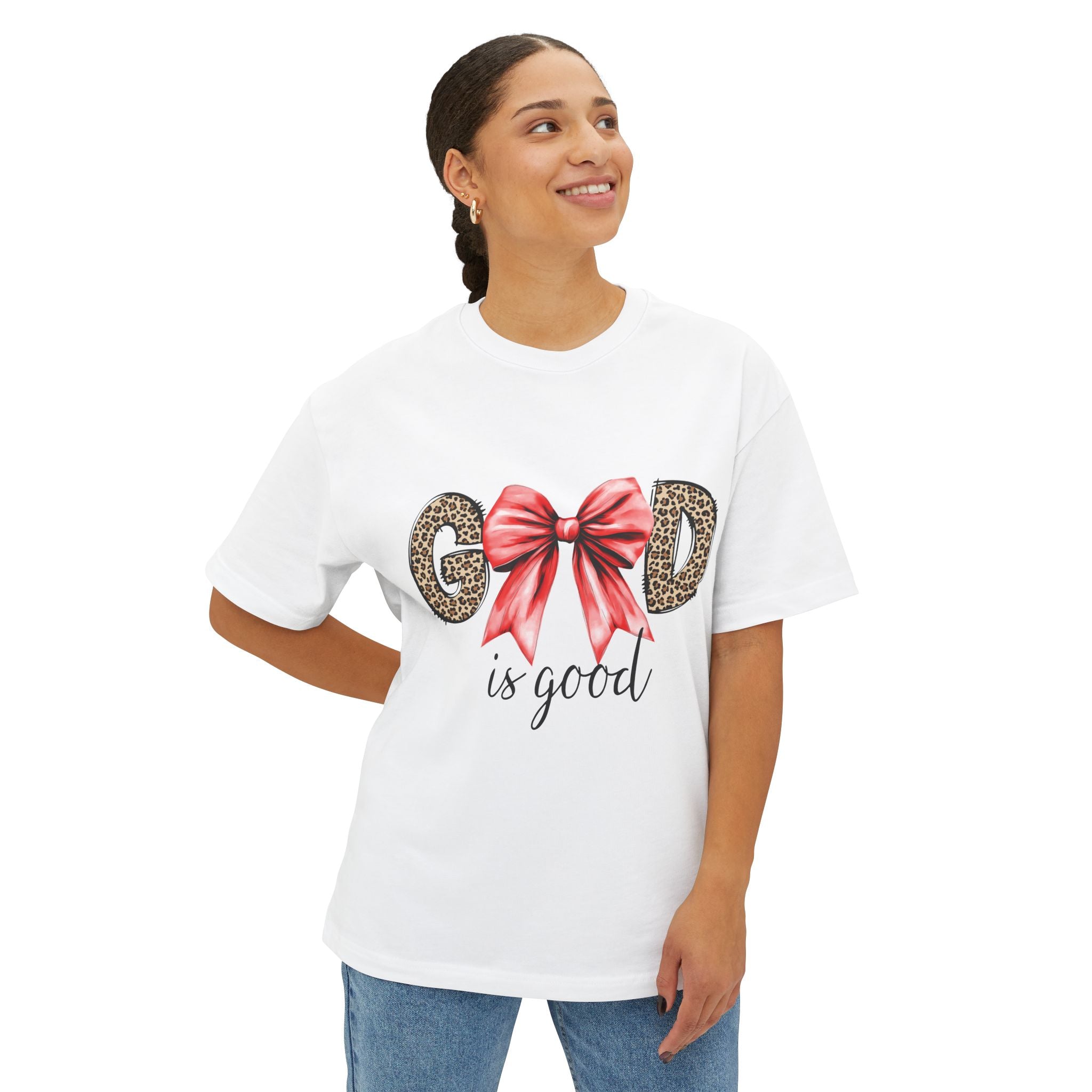 God is Good tee | Leopard letters