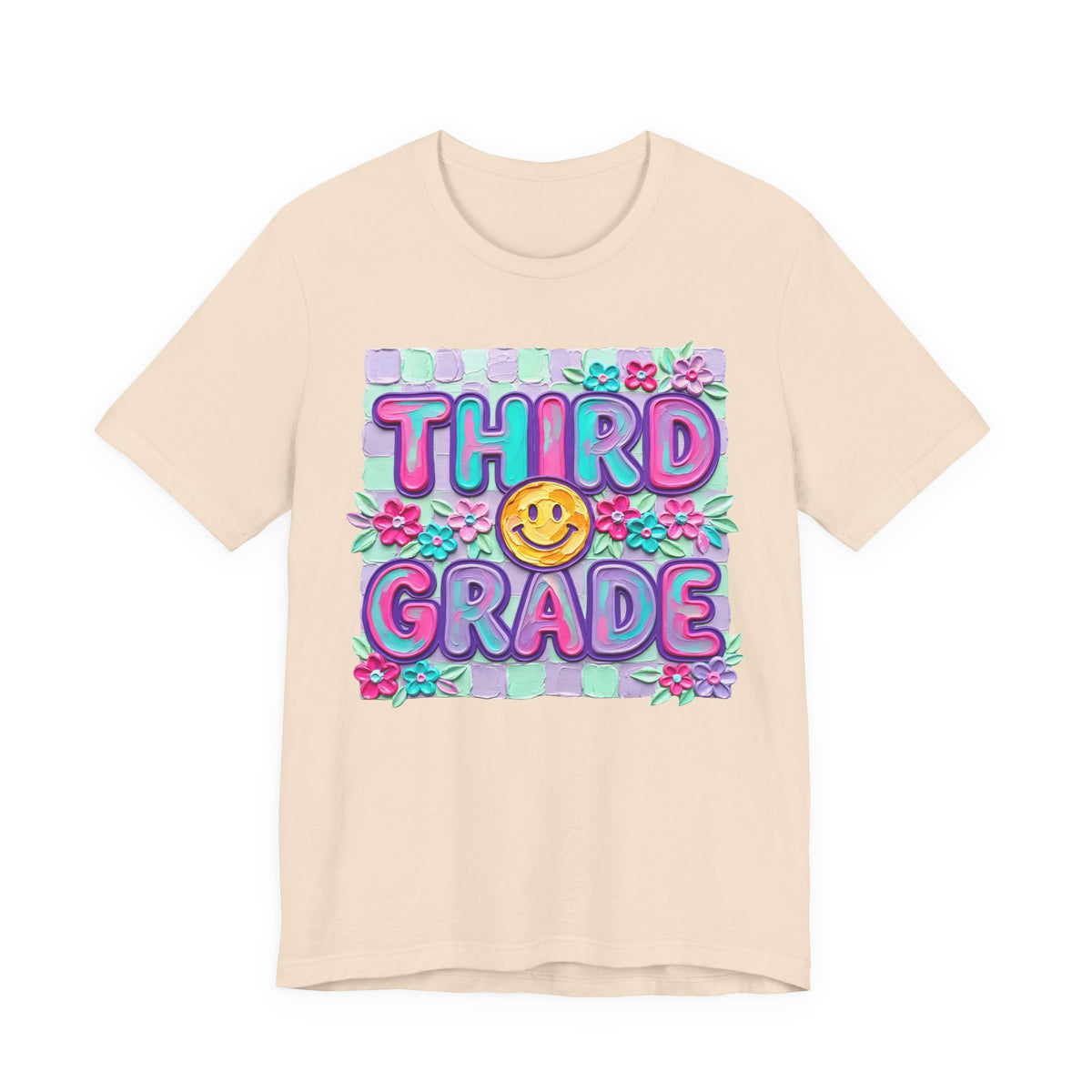 Third Grade Smiley Tee — Cute Back-to-School Kids T-Shirt