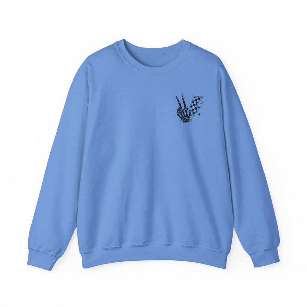 Christian Crewneck Sweatshirt — "I Sought The Lord and He Answered" Graphic