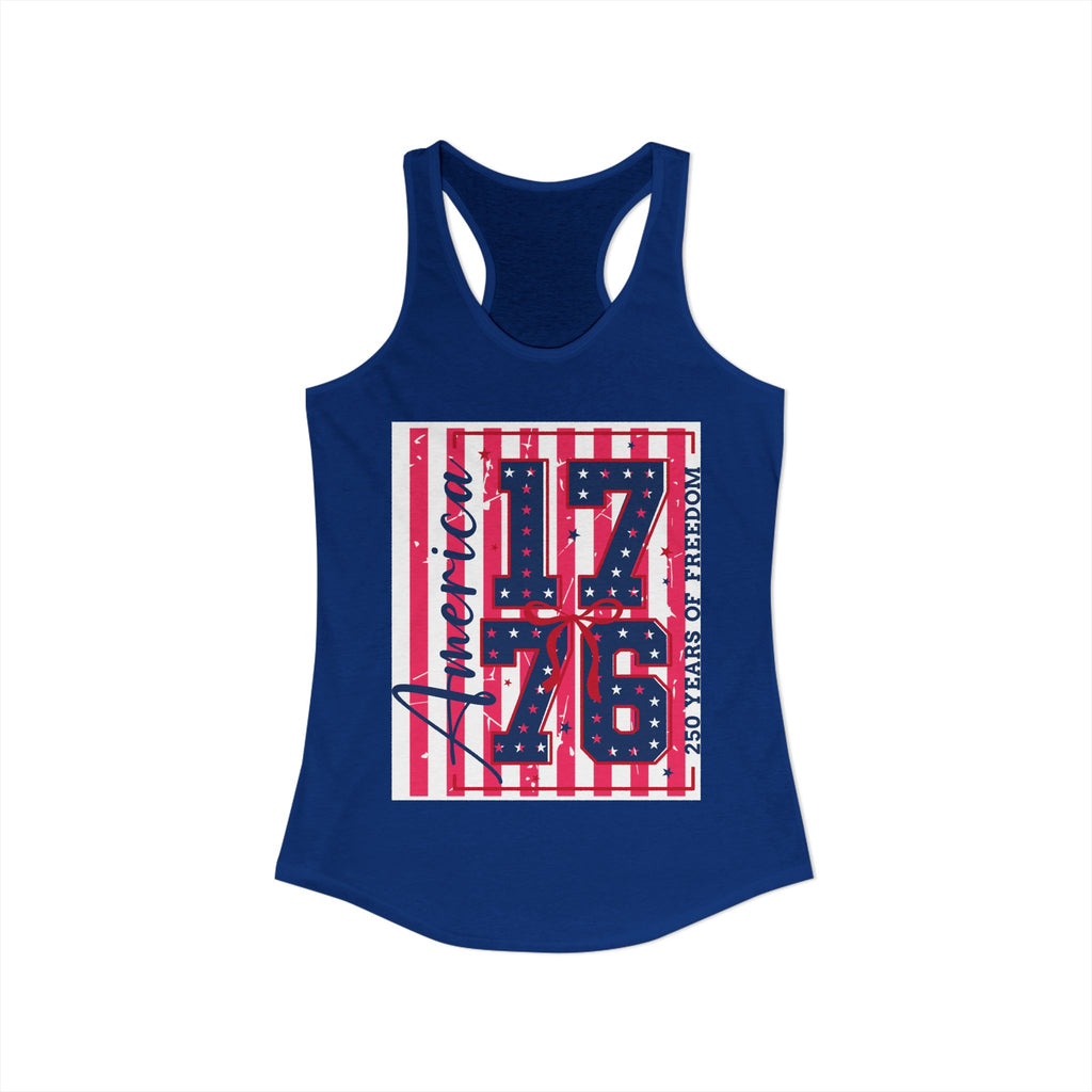 America 250th Birthday Racerback Tank — 250th Birthday of America Tank Top