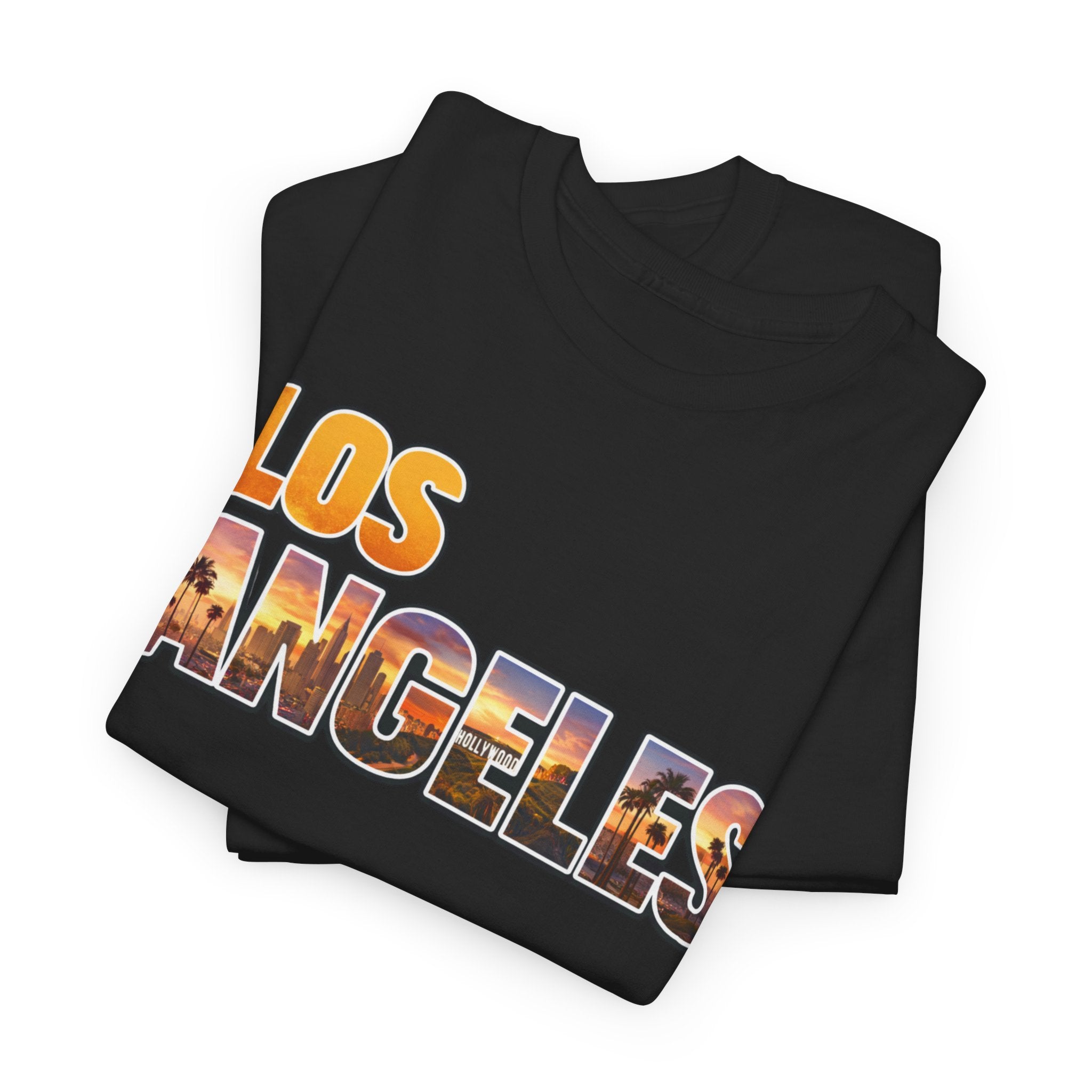 Los Angeles Sunset Tee — Vintage City Skyline Graphic T-Shirt