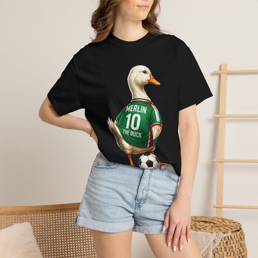 Merlin the Duck Mexican Soccer Mascot T-Shirt — World Cup Fan Tee