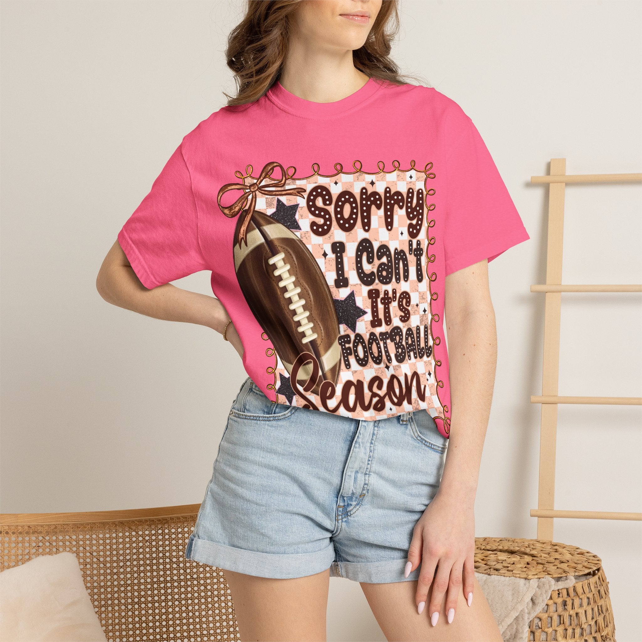 "Sorry I Can't, It's Football Season" Graphic Tee