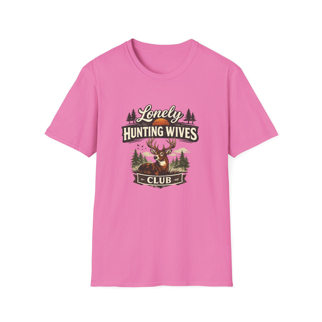 Lonely Hunting Wives T-Shirt — Funny Hunting Wife Graphic Tee