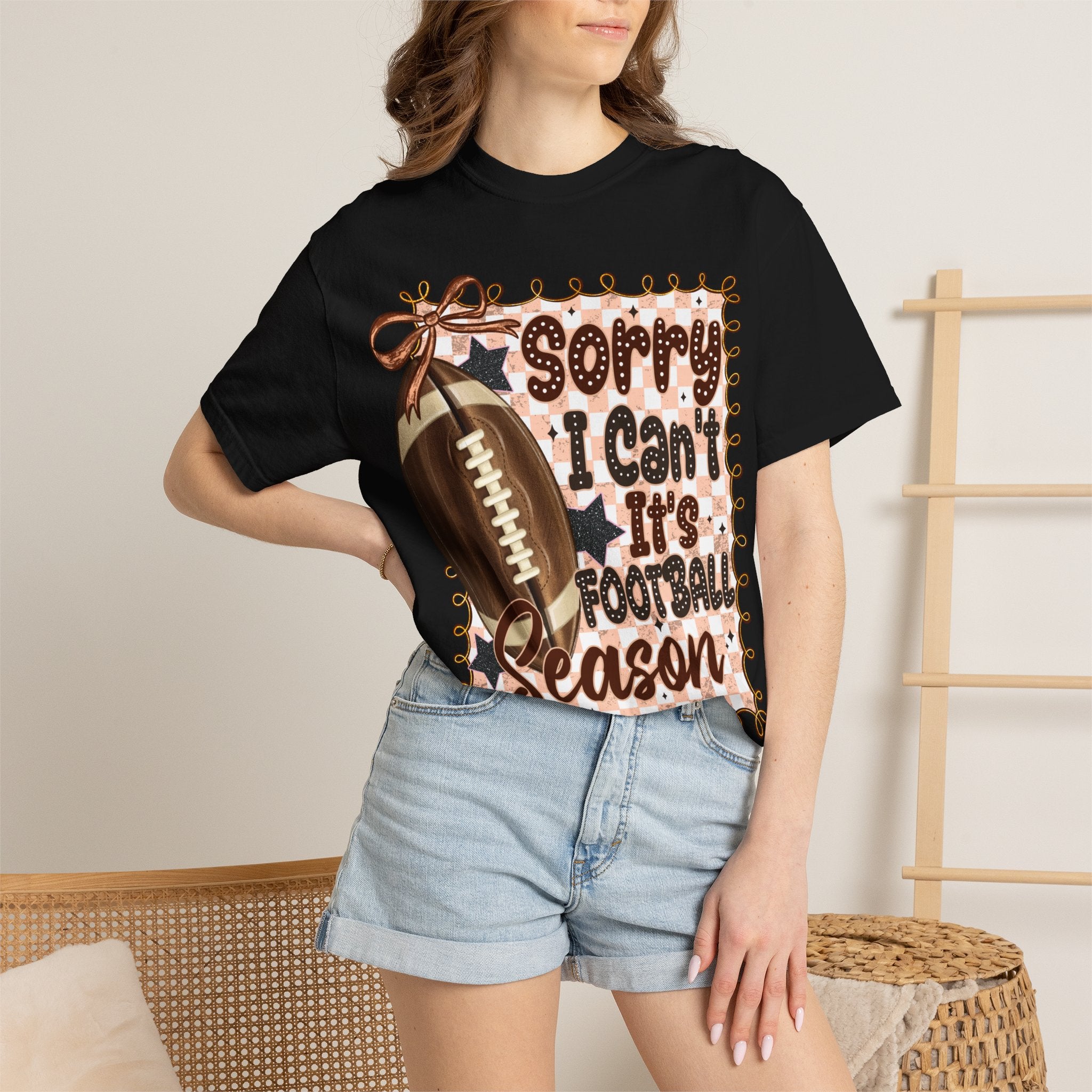 "Sorry I Can't, It's Football Season" Graphic Tee