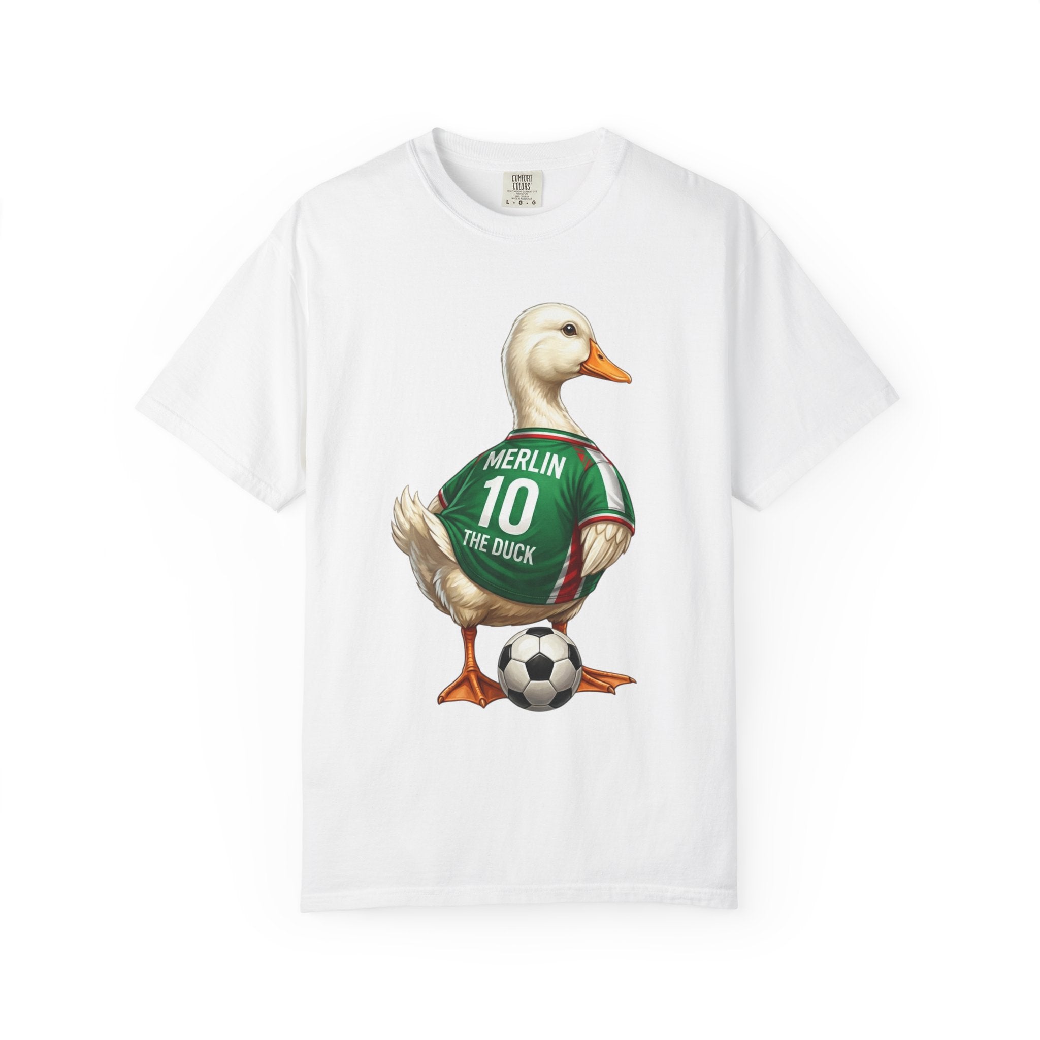 Merlin the Duck Mexican Soccer Mascot T-Shirt — World Cup Fan Tee