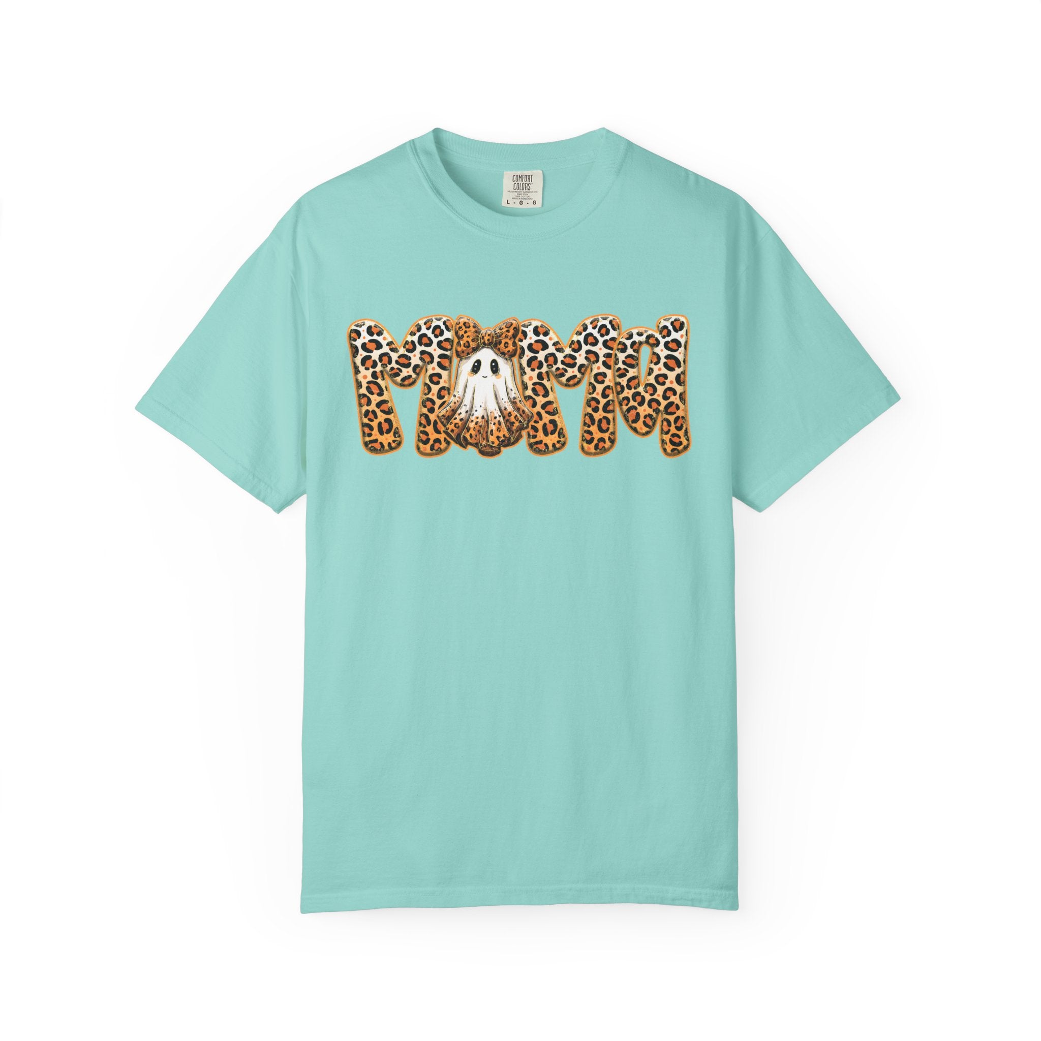 Mama Leopard Print Dog Graphic T-Shirt