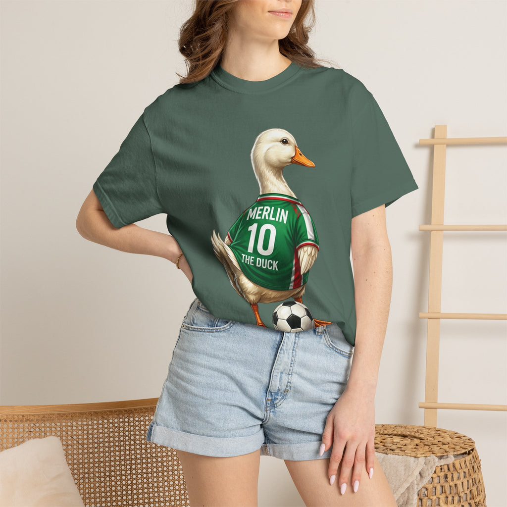Merlin the Duck Mexican Soccer Mascot T-Shirt — World Cup Fan Tee