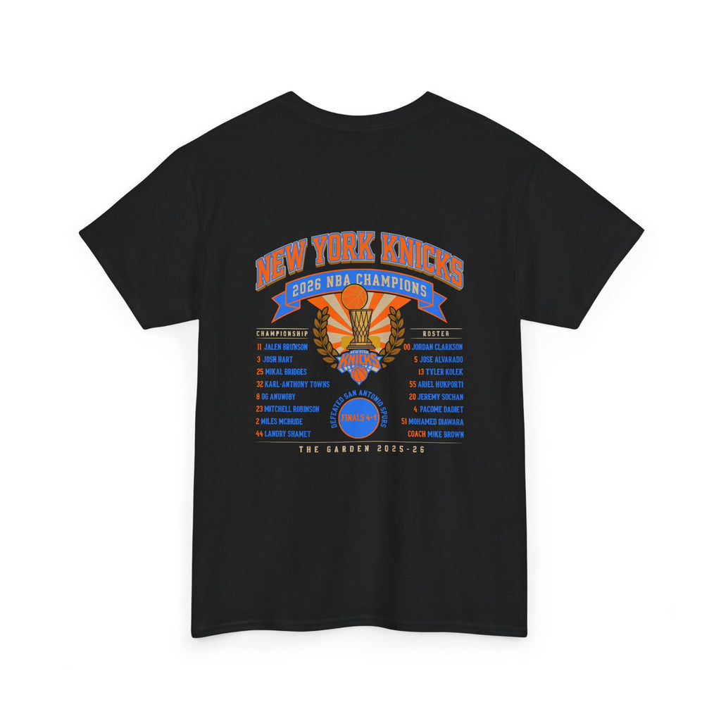 Knicks 2026 NBA Champions T-Shirt — New York Knicks Championship Souvenir Tee