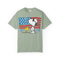 Snoopy & Woodstock American Flag T-Shirt — EST 1776 Patriotic Tee