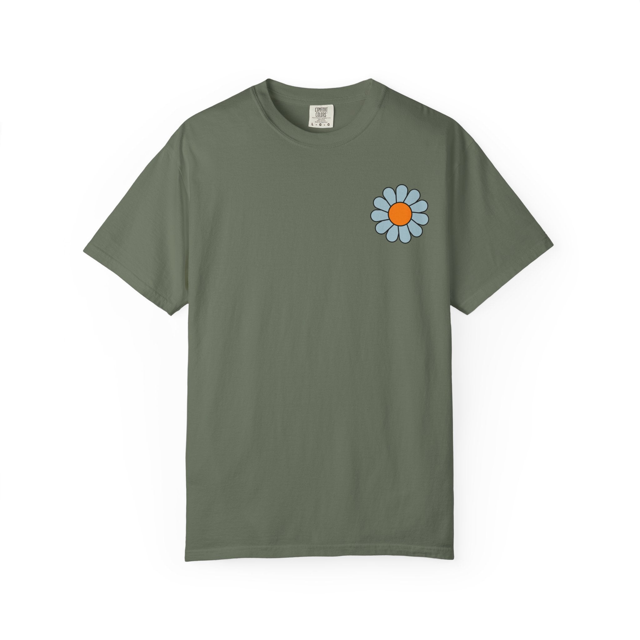 Faith Flower T‑Shirt — “I Sought The Lord And He Heard” Vintage Floral Tee