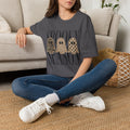 Spooky Season Tee — Leopard, Camo & Checker Ghosts Halloween T-Shirt