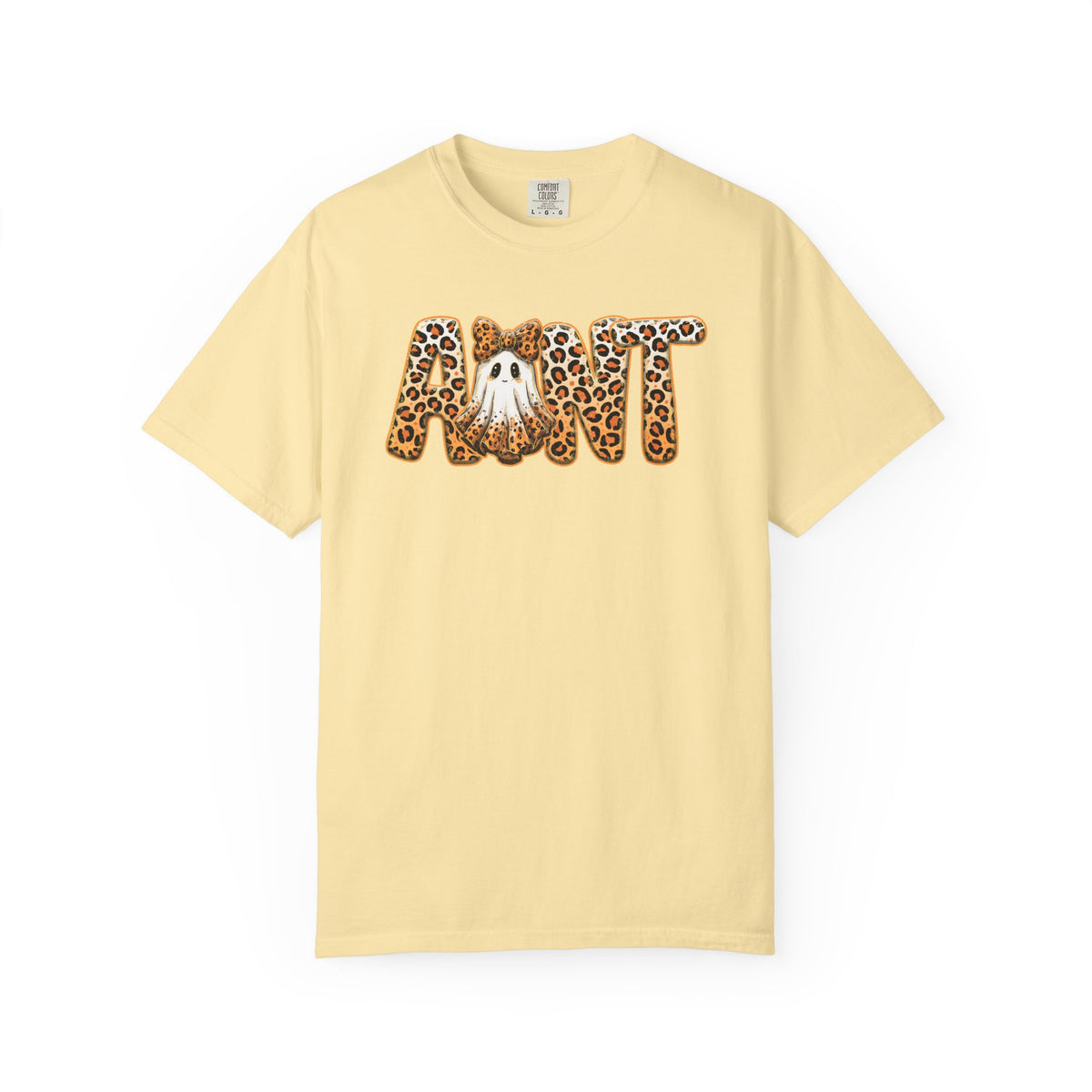 Halloween Leopard Ghost Aunt 'Boo!' T-Shirt