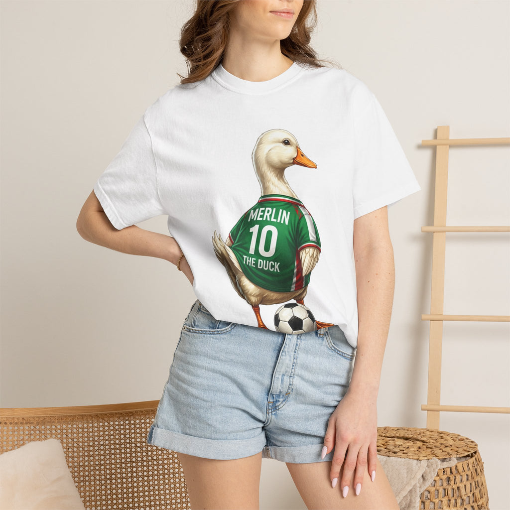 Merlin the Duck Mexican Soccer Mascot T-Shirt — World Cup Fan Tee