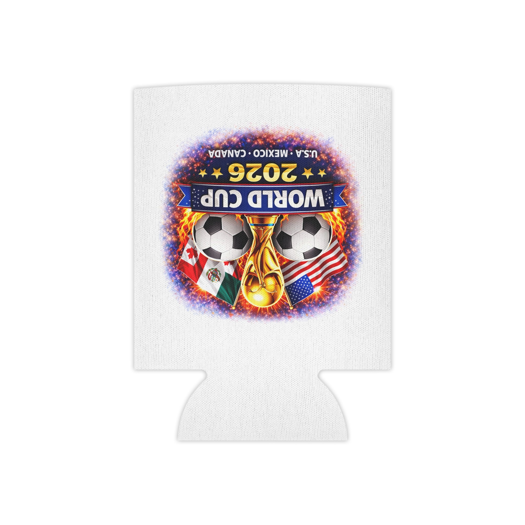 World Cup 2026 Can Cooler – USA Mexico Canada Soccer Koozie