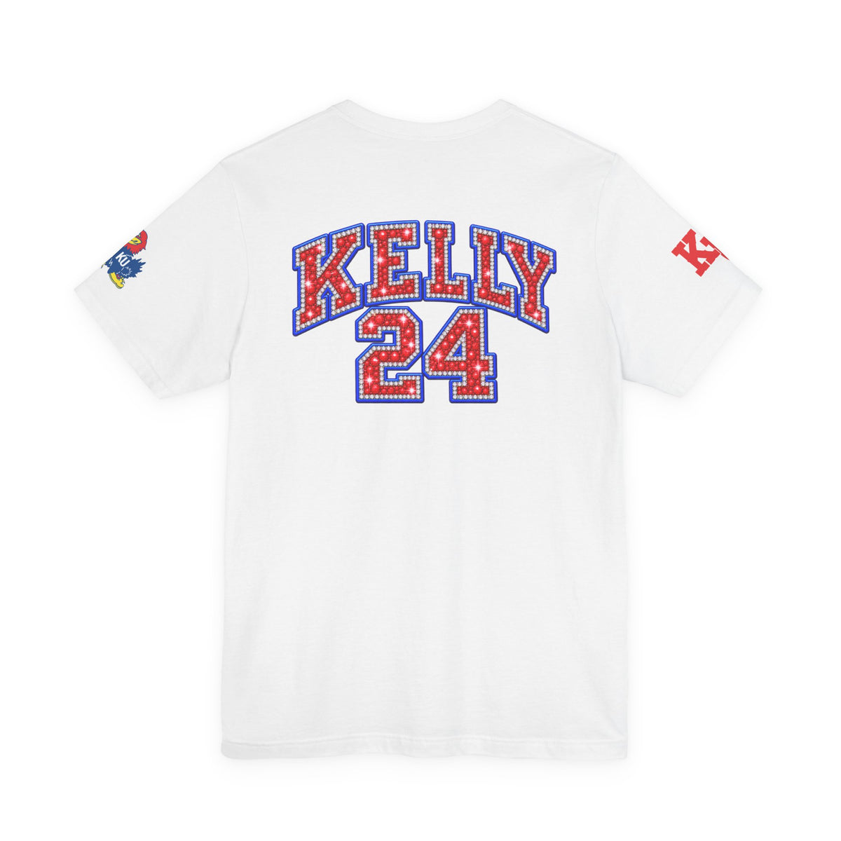 Personalized Sports Jersey Tee – 'KELLY 24' Vintage Marquee Number Graphic
