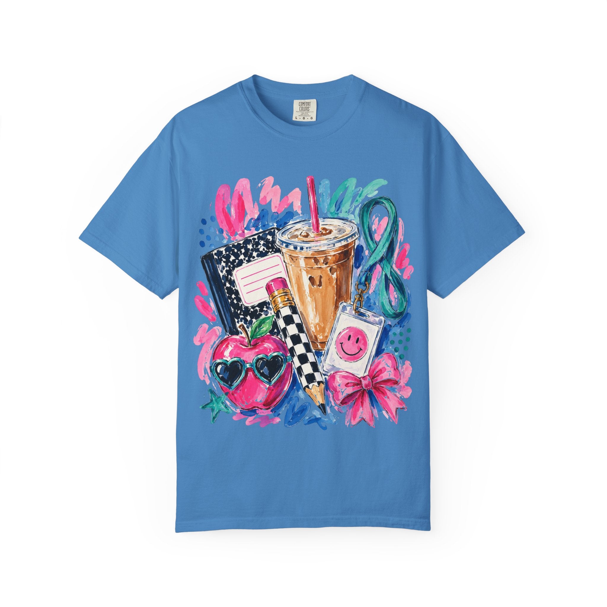 Retro Doodle Tee — Cute 90s Snack & Accessories Graphic T-Shirt