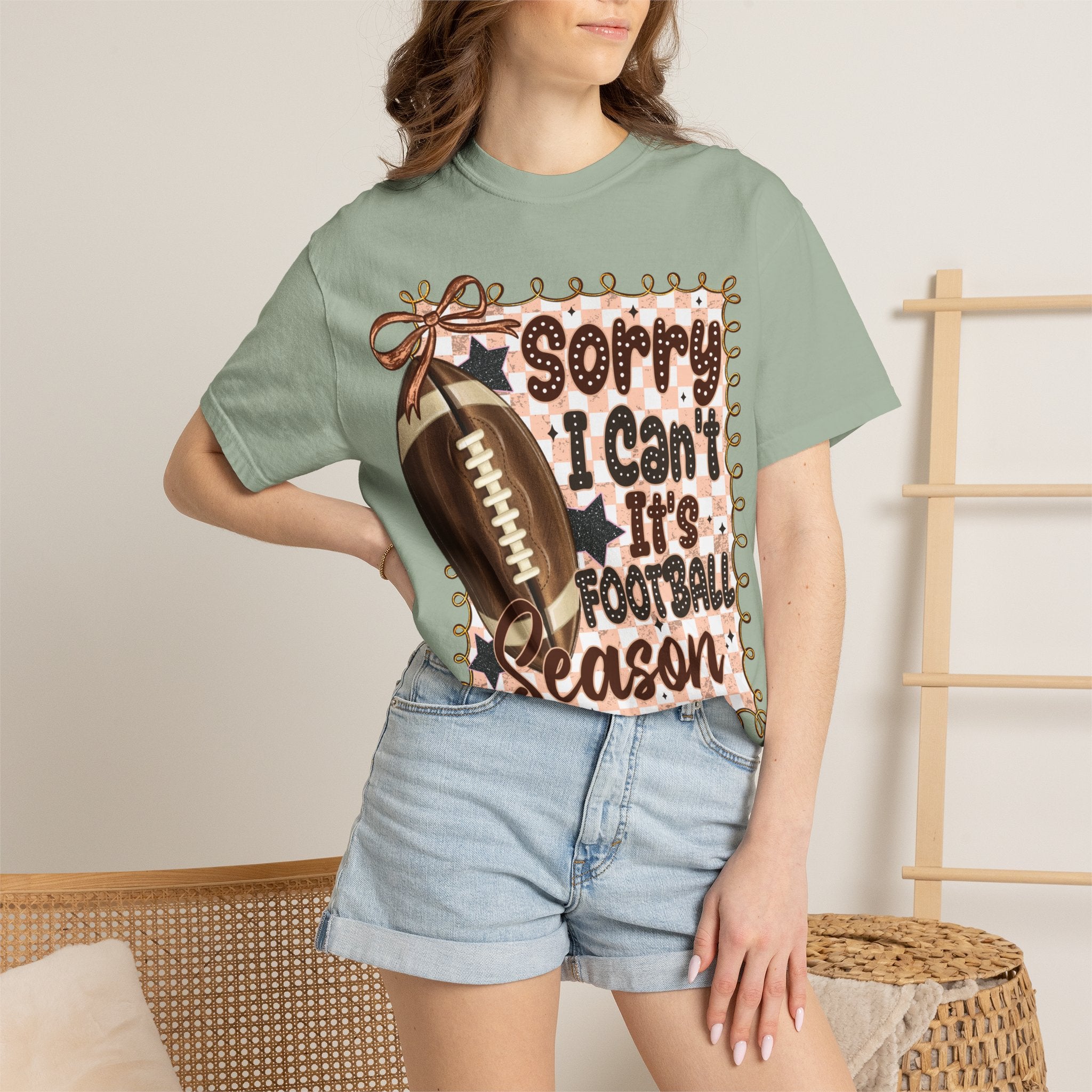 "Sorry I Can't, It's Football Season" Graphic Tee