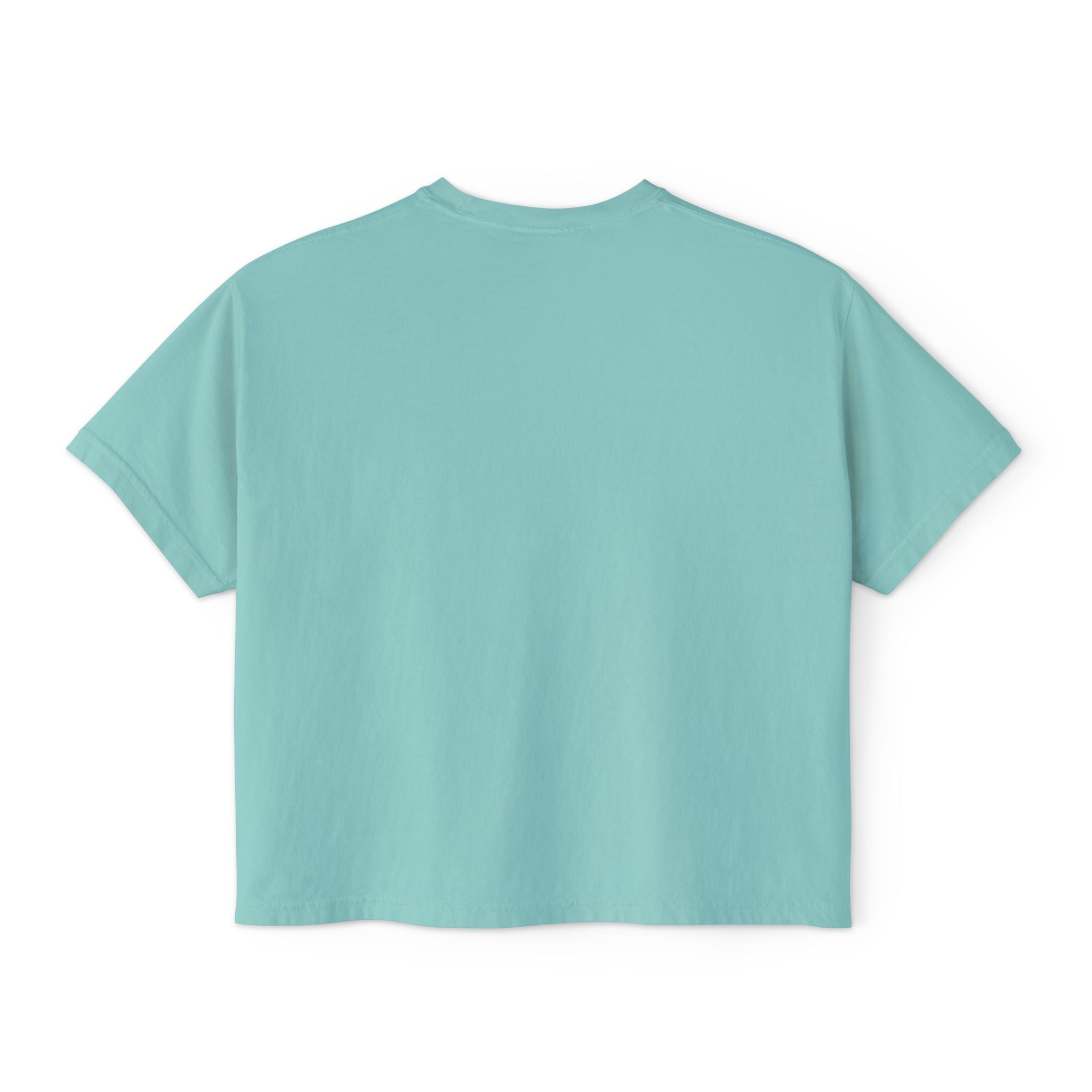 Easy Tiger Boxy Tee — Retro Striped Floral Tiger Graphic Women’s Shirt