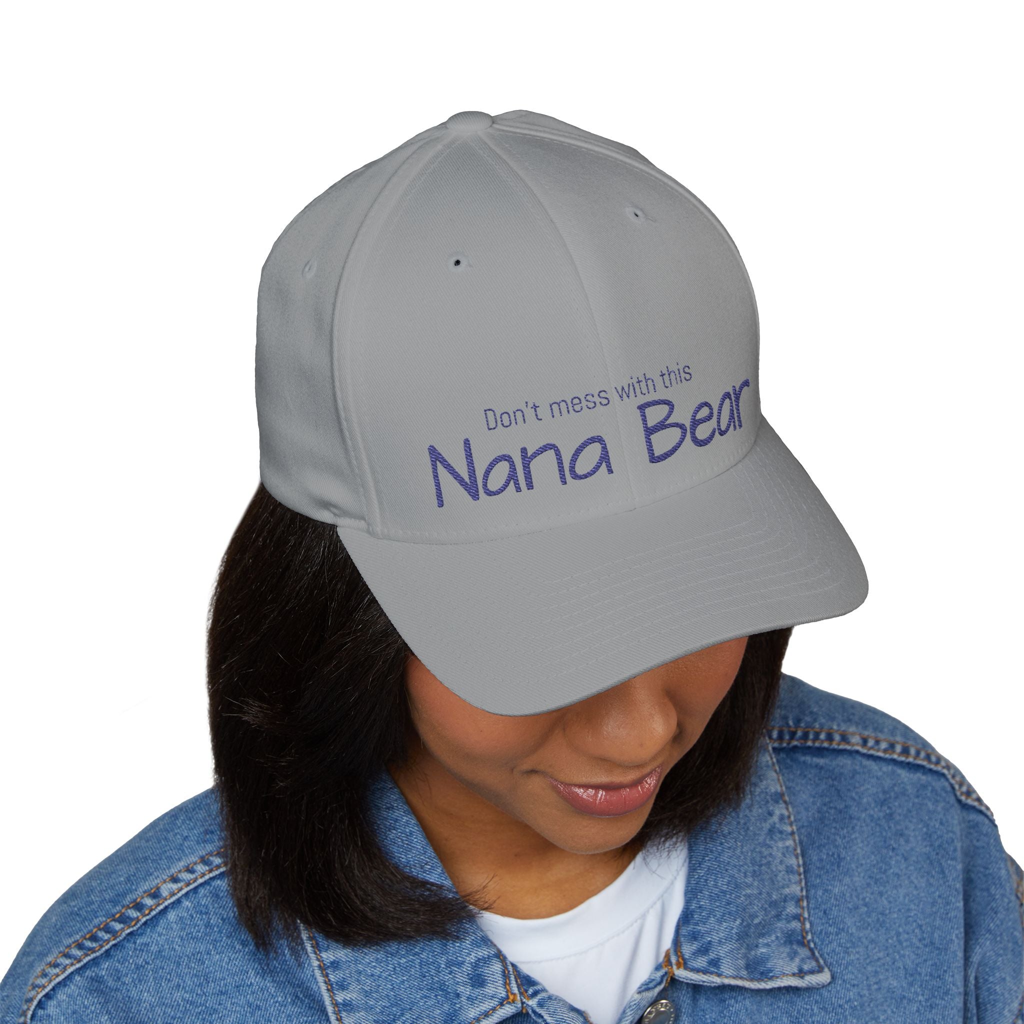 Nana Bear Embroidered Cap — "Don't Mess With This Nana Bear" Hat