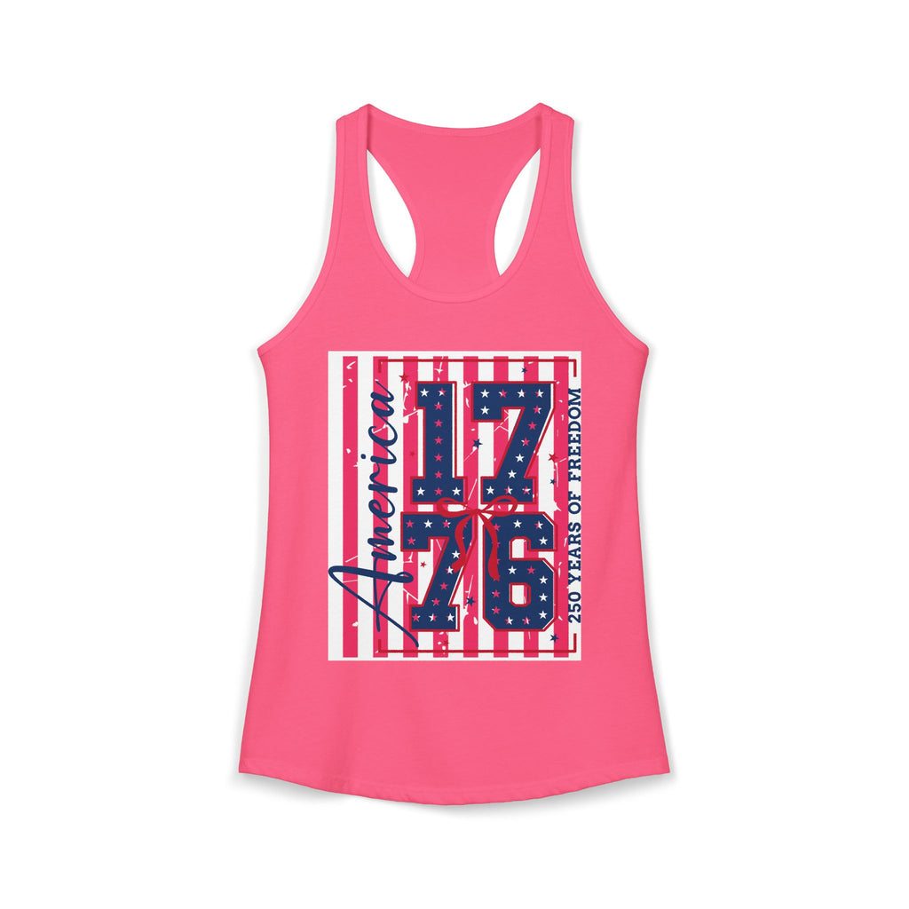 America 250th Birthday Racerback Tank — 250th Birthday of America Tank Top