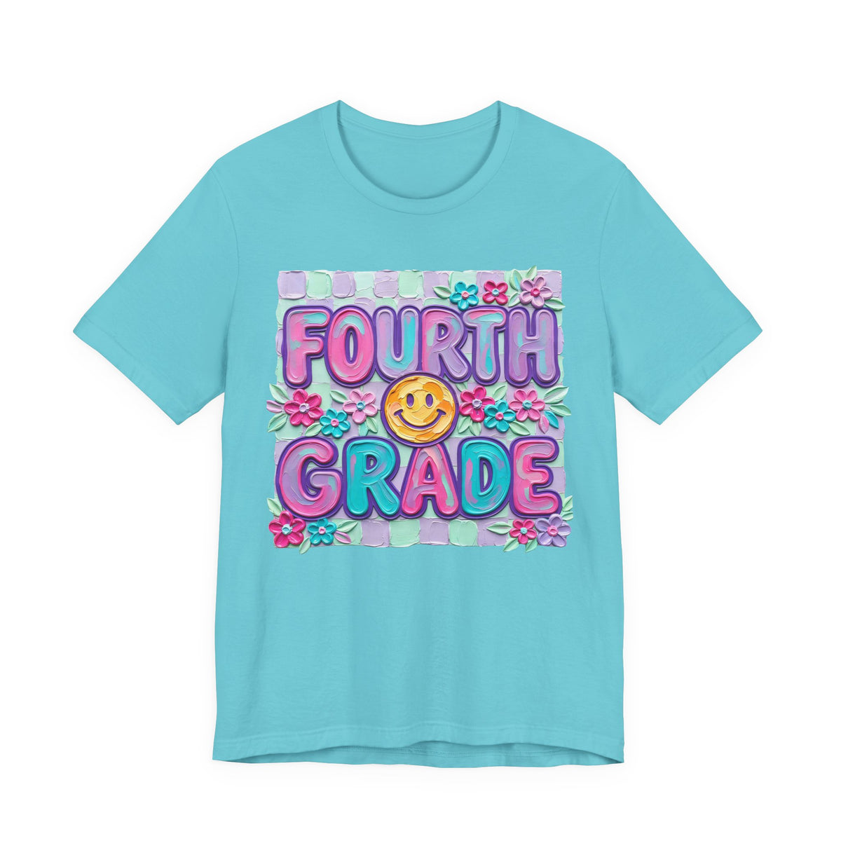 Fourth Grade Smile T-Shirt — Colorful Back-to-School Kids Tee
