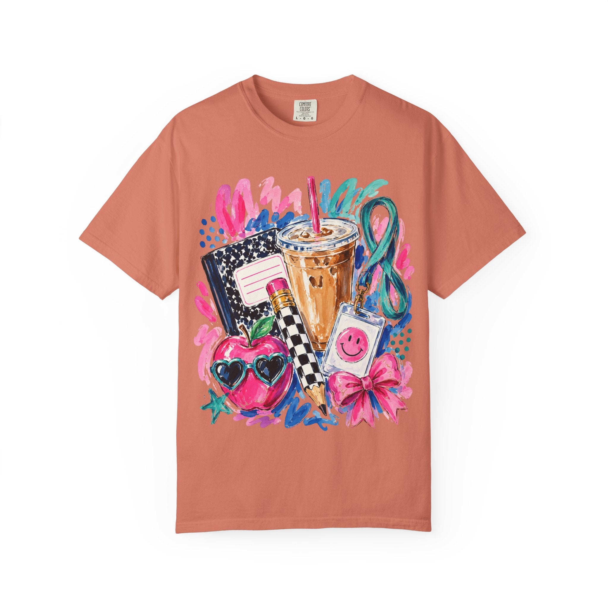 Retro Doodle Tee — Cute 90s Snack & Accessories Graphic T-Shirt