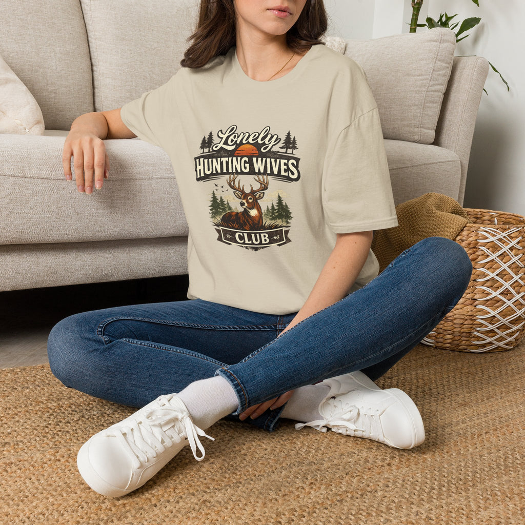 Lonely Hunting Wives T-Shirt — Funny Hunting Wife Graphic Tee