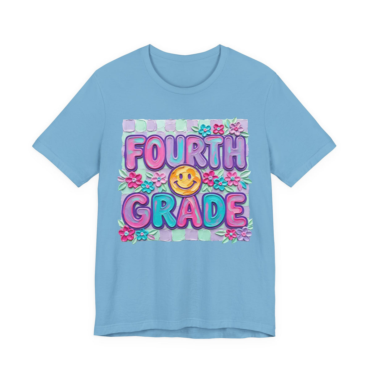Fourth Grade Smile T-Shirt — Colorful Back-to-School Kids Tee