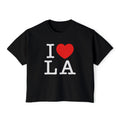 I  LA Women's Boxy Tee — Los Angeles Retro Love Graphic T-Shirt