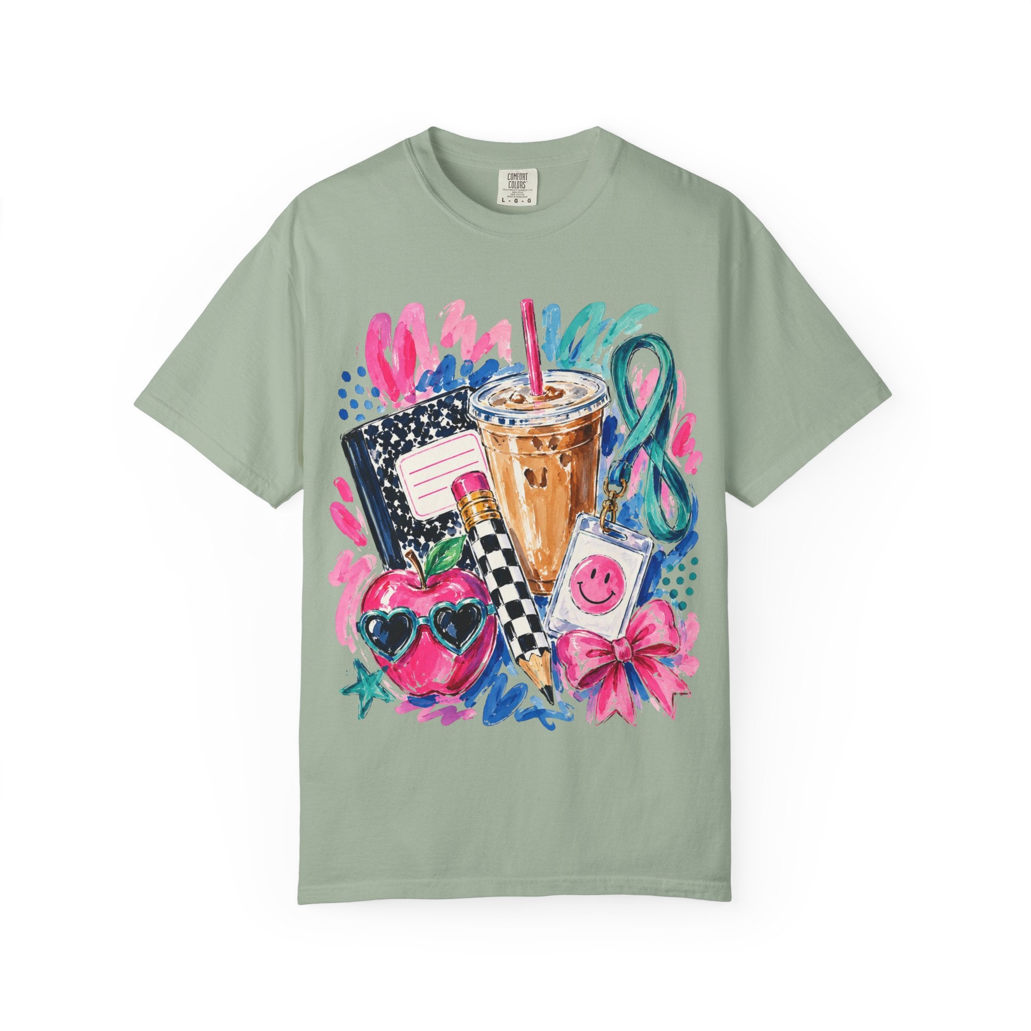 Retro Doodle Tee — Cute 90s Snack & Accessories Graphic T-Shirt