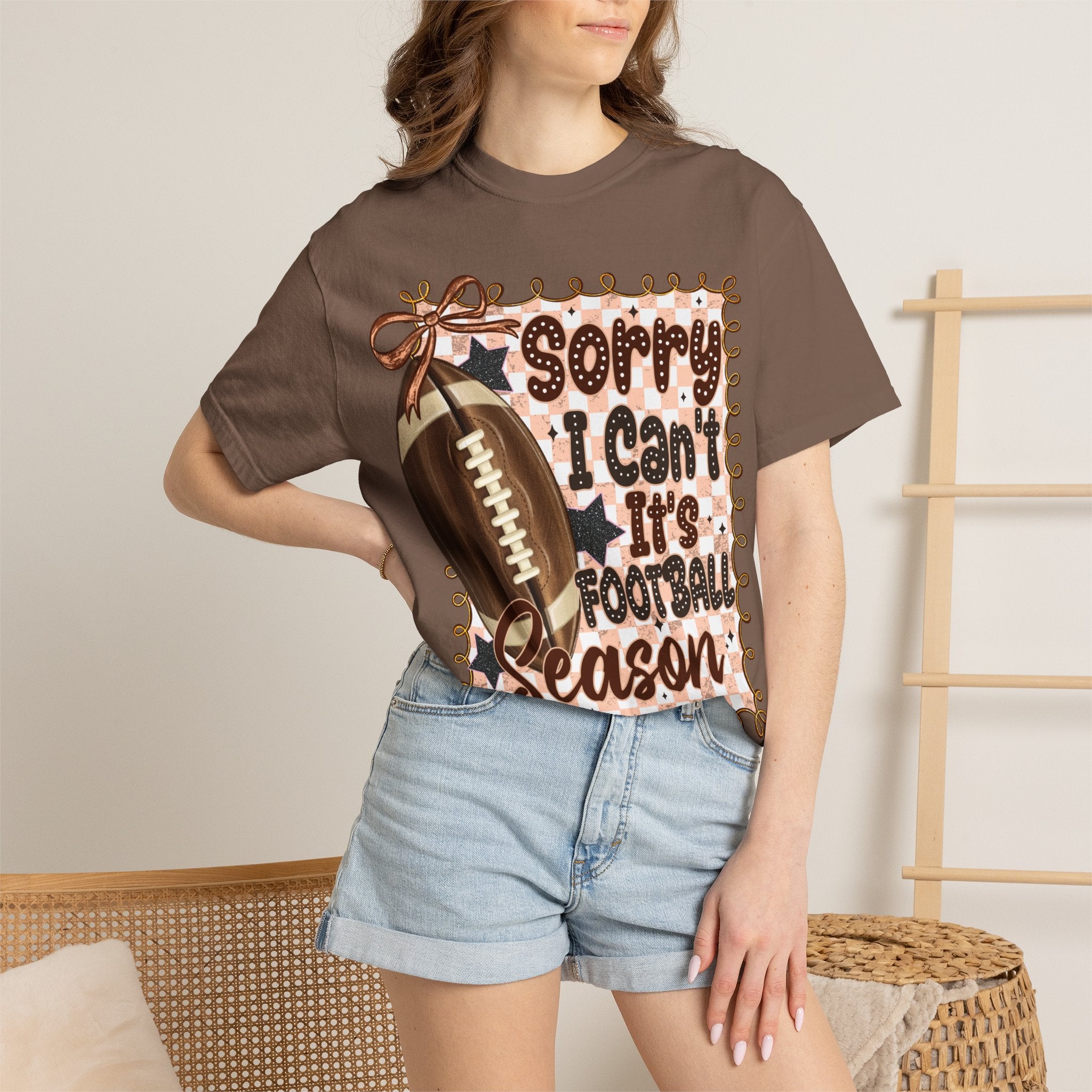 "Sorry I Can't, It's Football Season" Graphic Tee