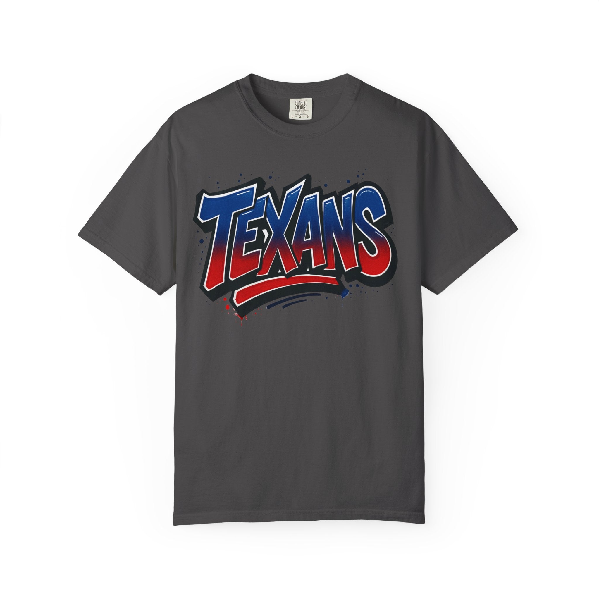 Texans Graphic T-Shirt — Red, White & Blue Bull Football Tee