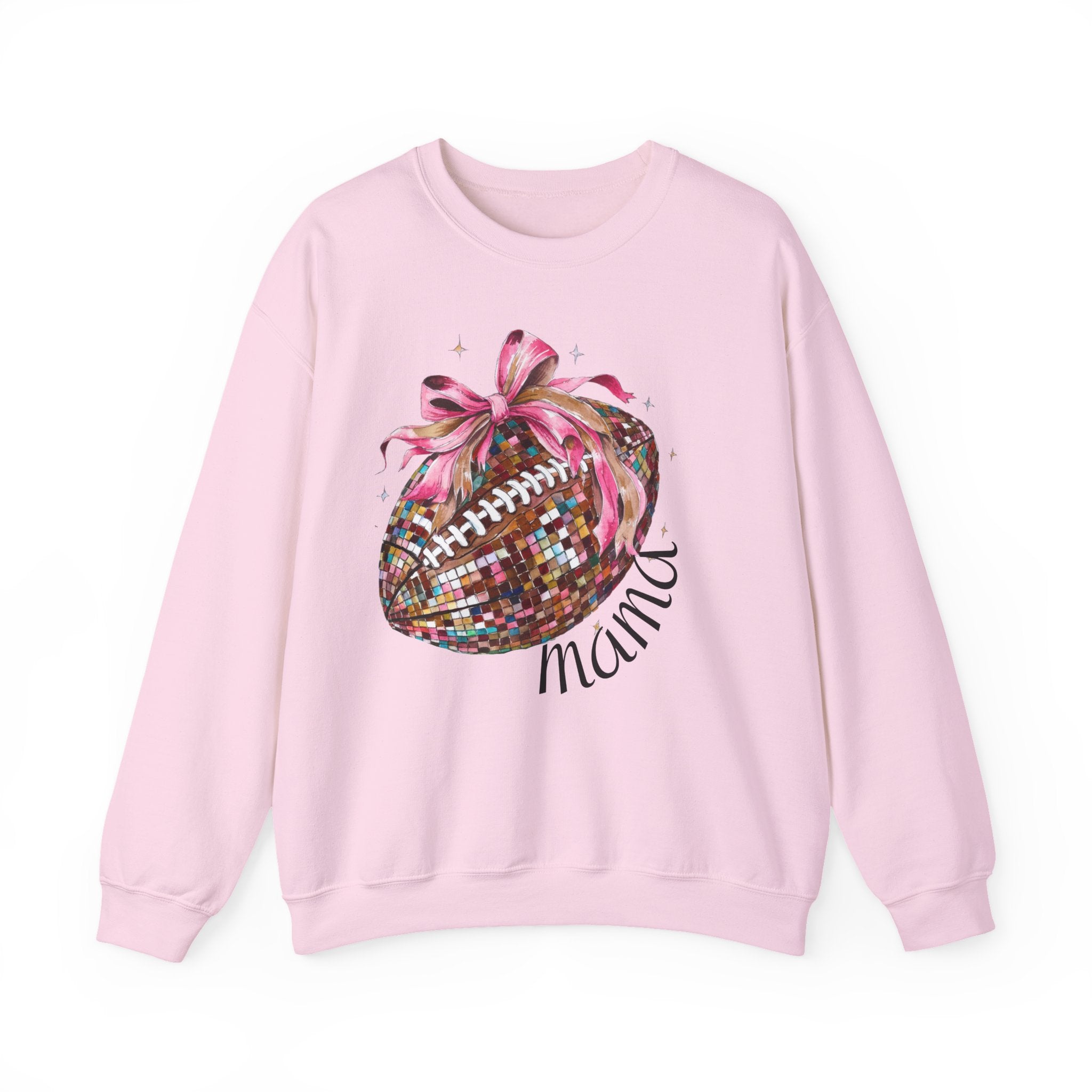 Glitter Football 'Mama' Crewneck Sweatshirt