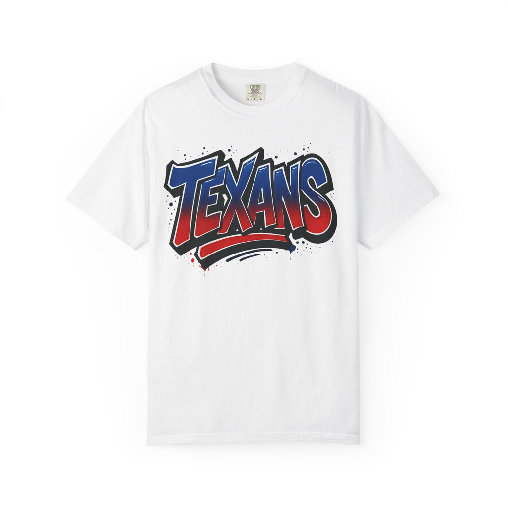 Texans Graphic T-Shirt — Red, White & Blue Bull Football Tee