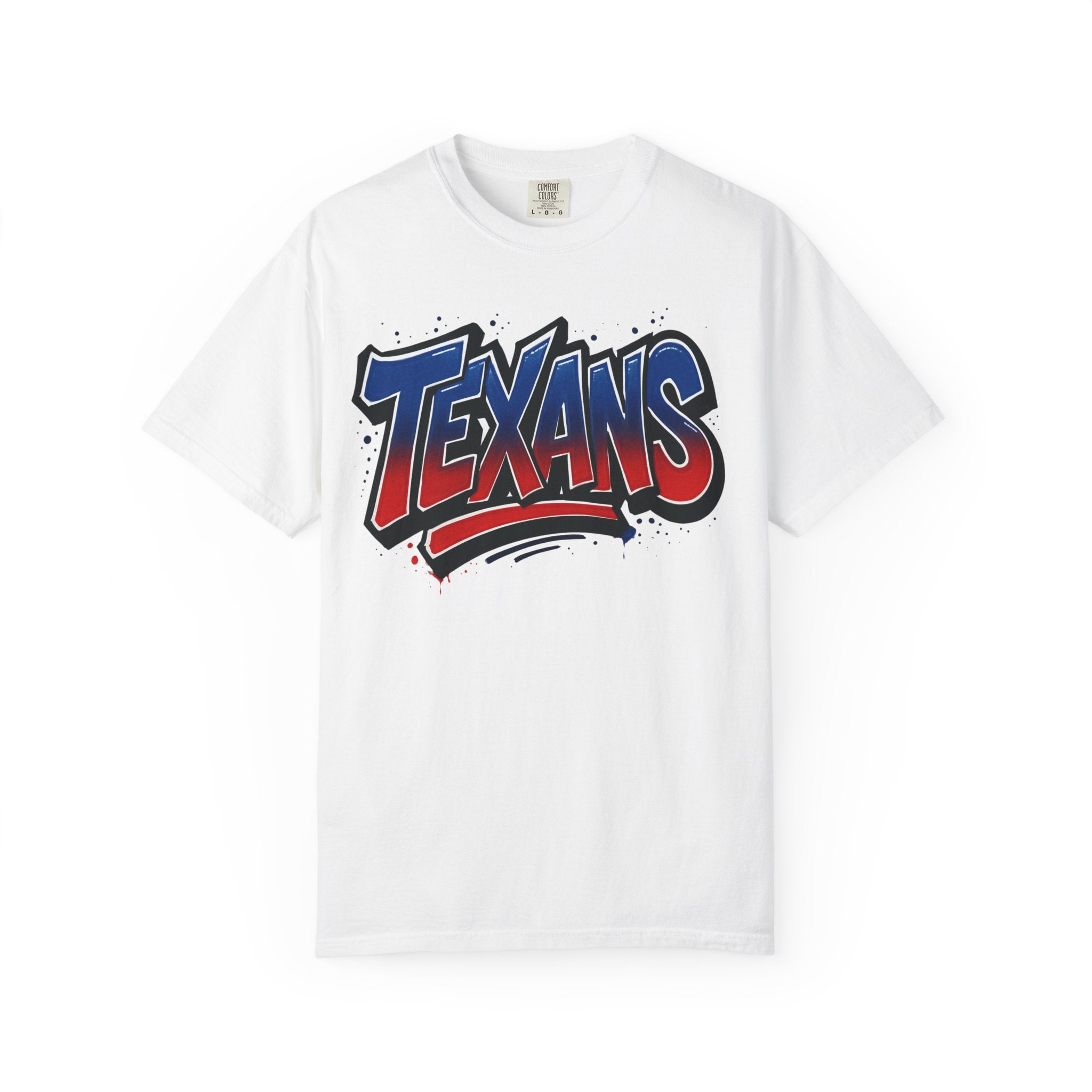 Texans Graphic T-Shirt — Red, White & Blue Bull Football Tee