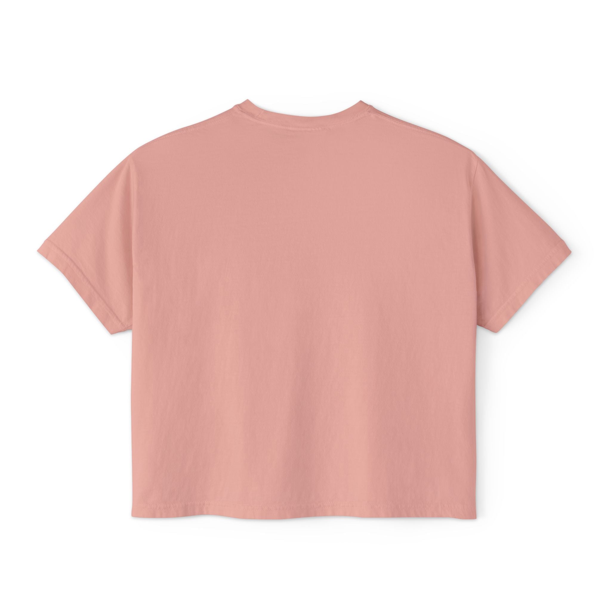 Easy Tiger Boxy Tee — Retro Striped Floral Tiger Graphic Women’s Shirt