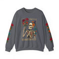 Dry Bones Come to Life Crewneck Sweatshirt — Ezekiel 37:1-10 Floral Skeleton Graphic