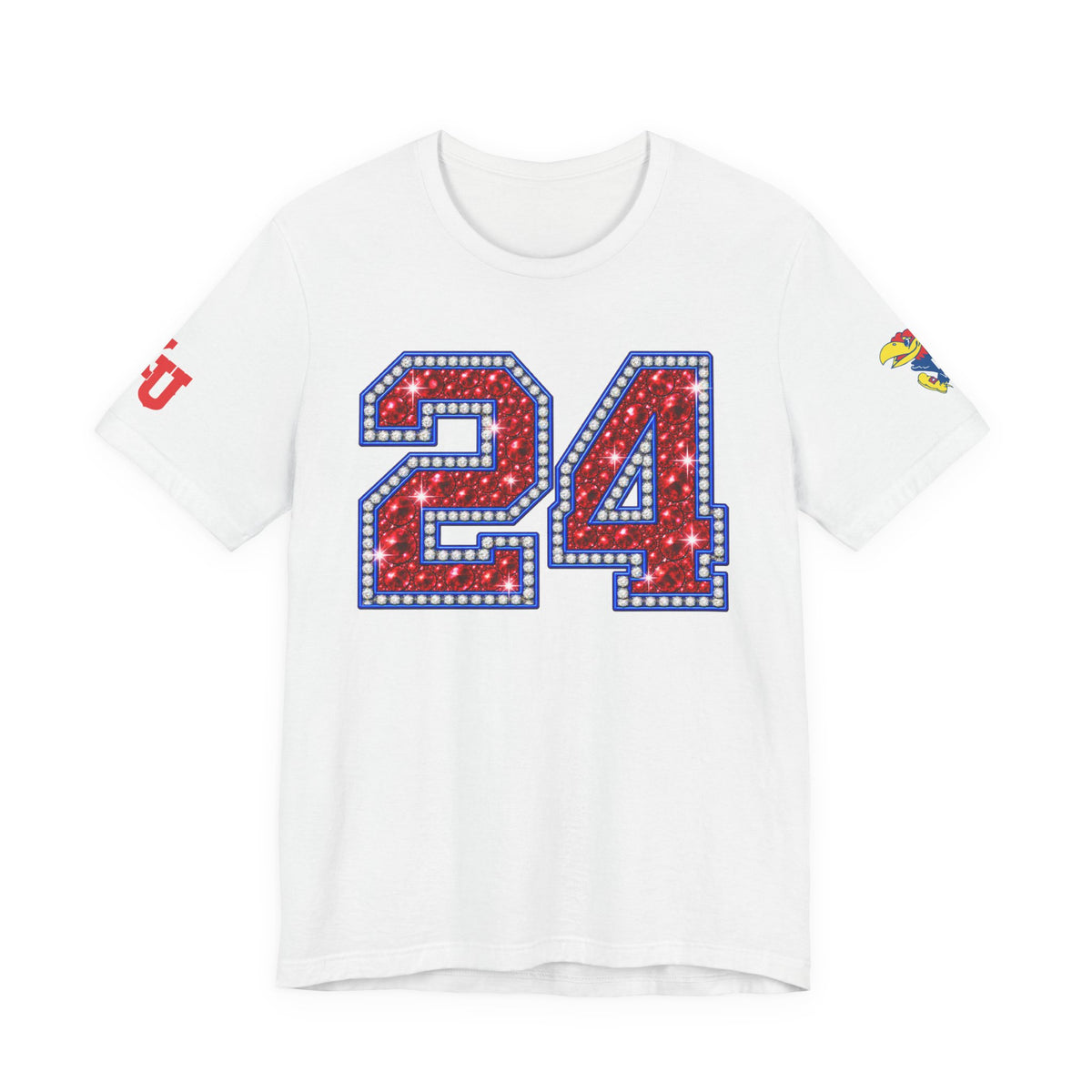 Personalized Sports Jersey Tee – 'KELLY 24' Vintage Marquee Number Graphic