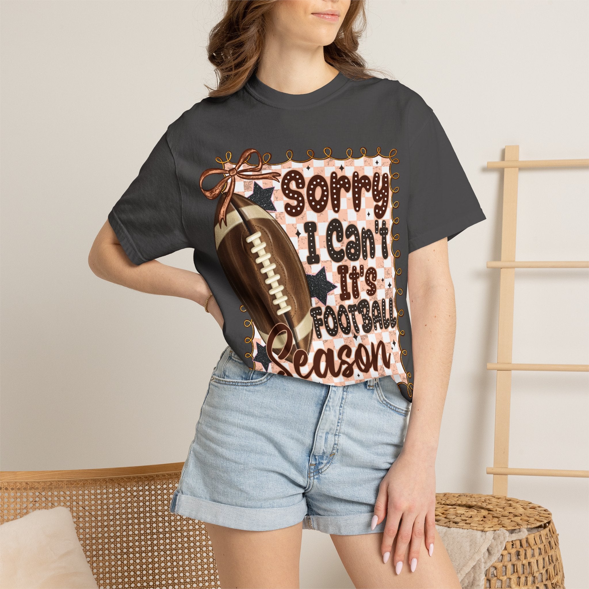"Sorry I Can't, It's Football Season" Graphic Tee