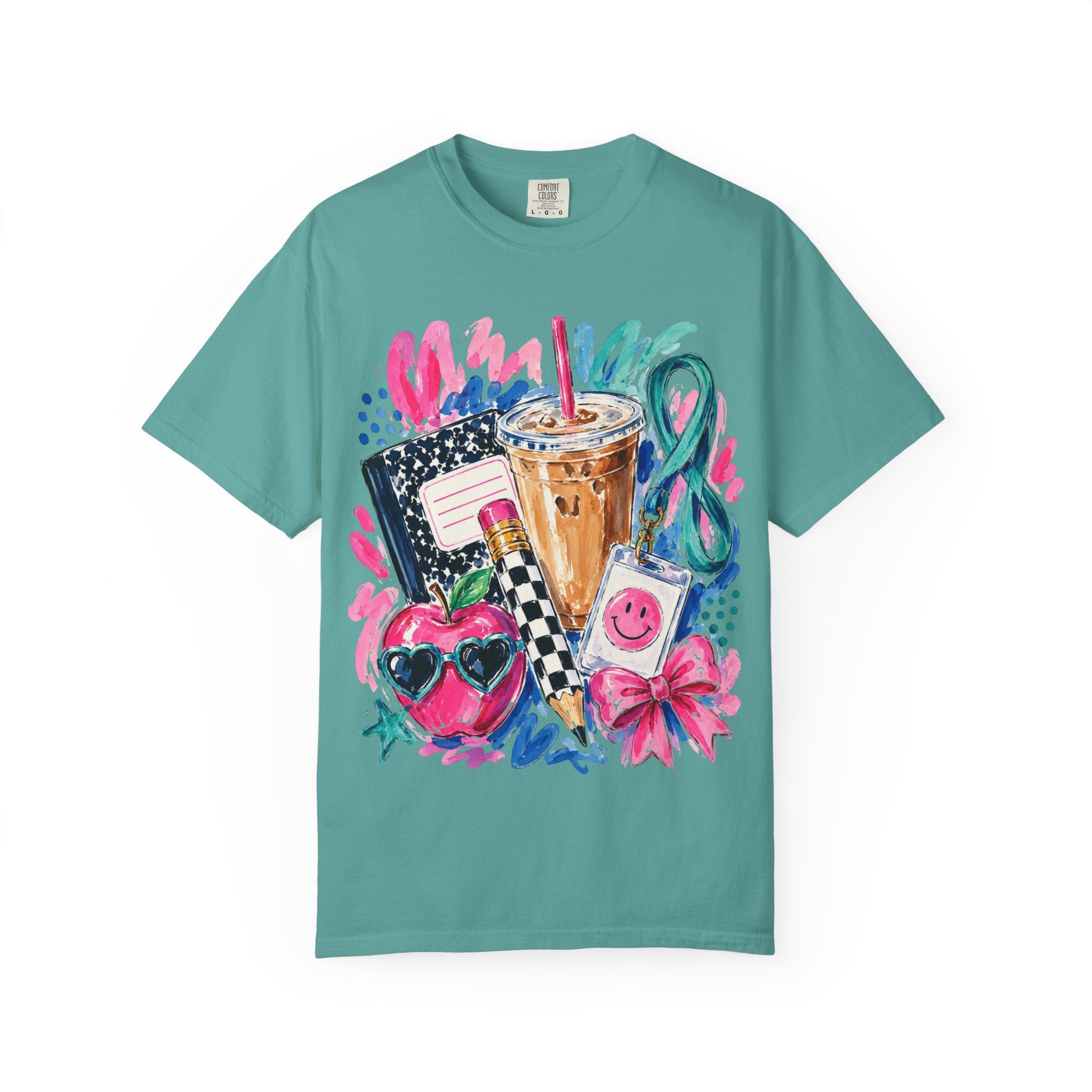 Retro Doodle Tee — Cute 90s Snack & Accessories Graphic T-Shirt