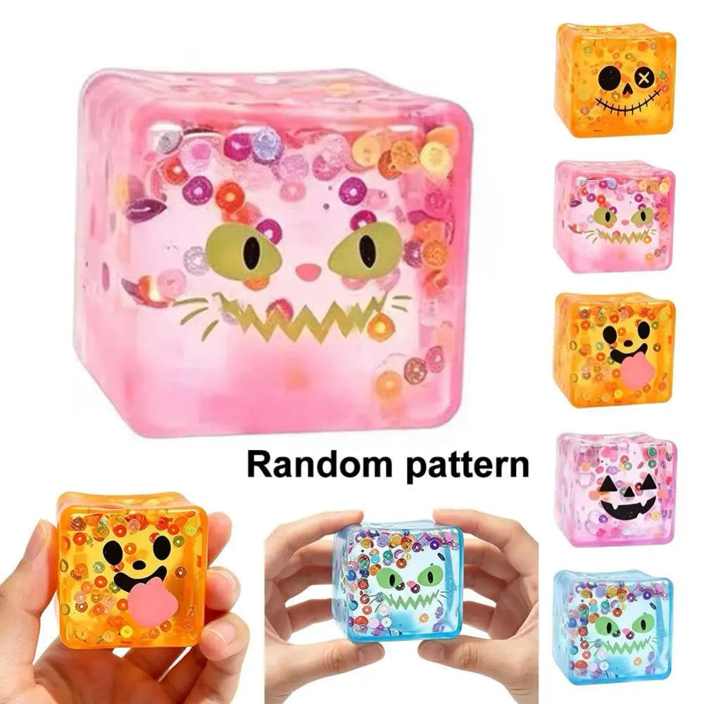 Luminous Halloween Squishy Cube
